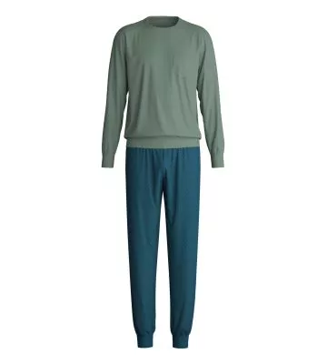 Pyjama long resserré pour homme Relax Imprint Laurel Green
