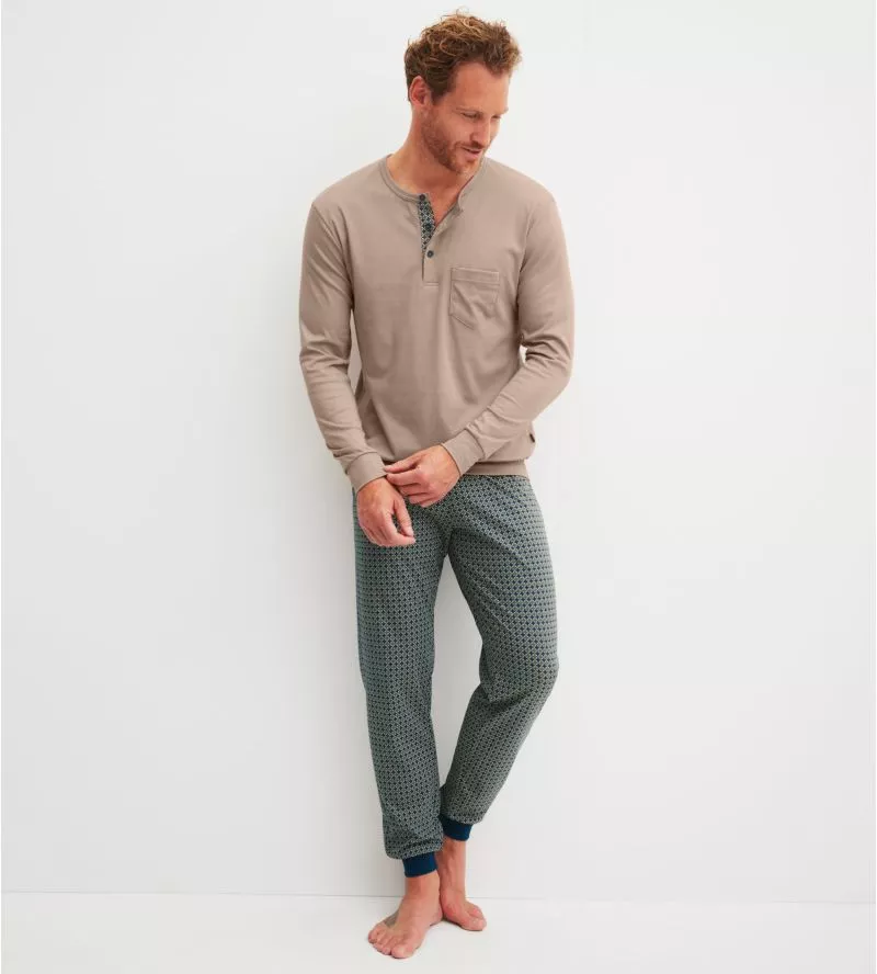 Pyjama avec bords élastiques pour homme Relax Choice 1 Warm Sands