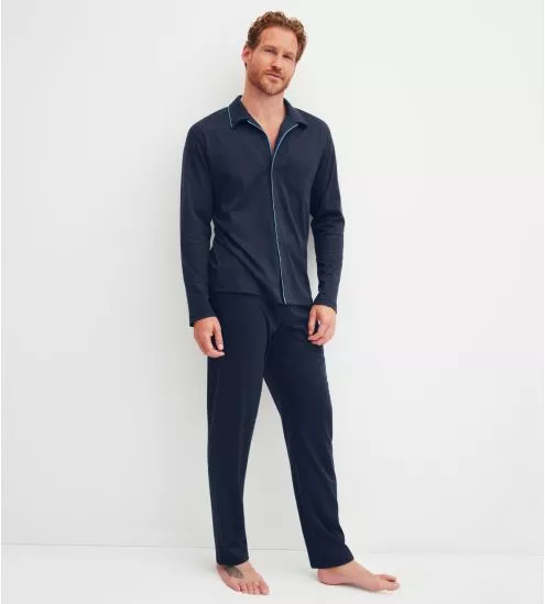 Herren-Pyjama mit Knöpfen...