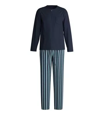 Pyjama homme col tunisien Relax Choice Saphir Blue