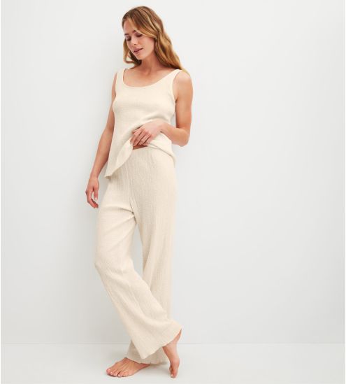 Pantalon léger femme Favourites Layering Charm Cream