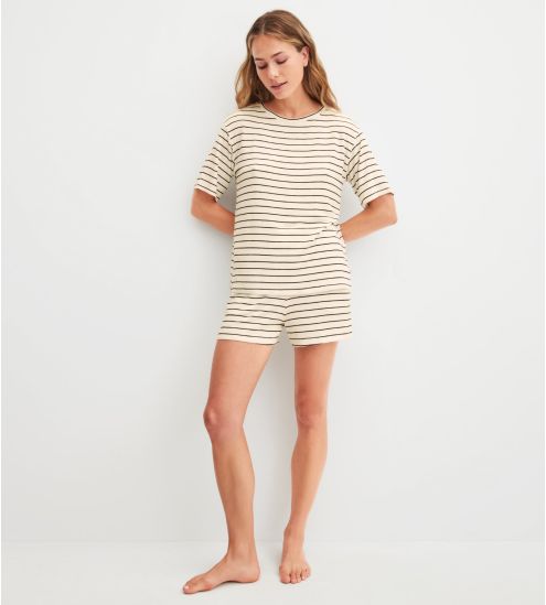 Short de pyjama Favourites Layering Charm Cream