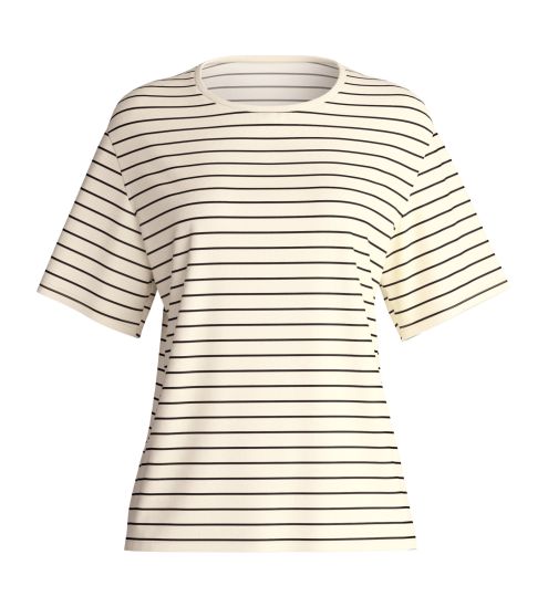 T-shirt rayé femme Favourites Layering Charm Cream