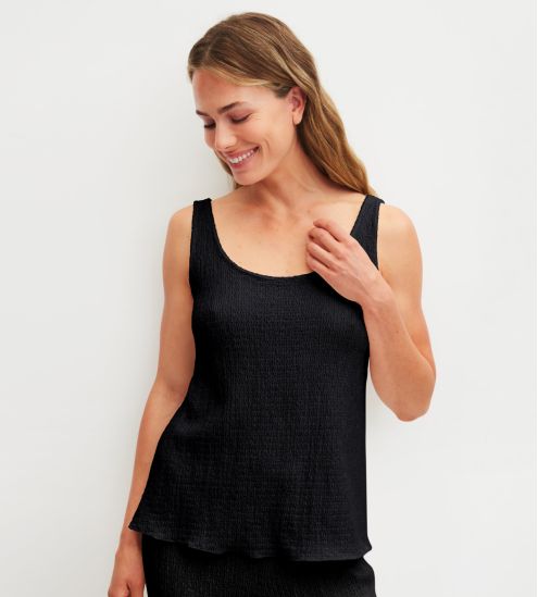 Schwarzes Tanktop für Damen...