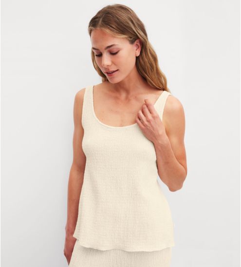Beiges Tanktop für Damen...