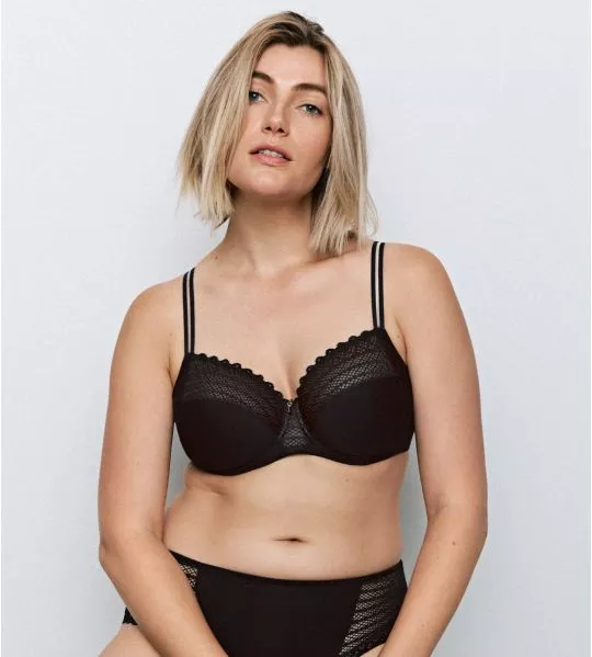 Soutien gorge armatures emboîtant Side Noir