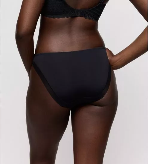 Slip brésilien noir Side