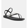 Tongs sandales pour femme Elegant Black / Silver