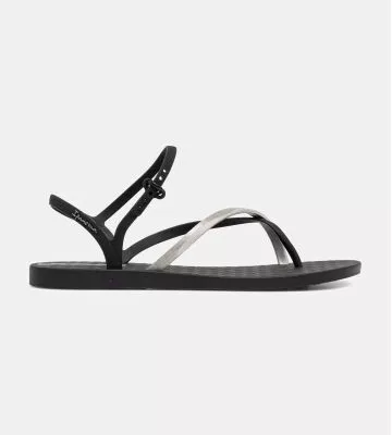 Tongs sandales pour femme Elegant Black / Silver