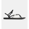 Tongs sandales pour femme Elegant Black / Silver