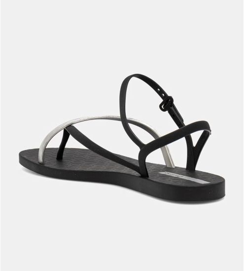 Tongs sandales pour femme Elegant Black / Silver