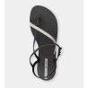 Tongs sandales pour femme Elegant Black / Silver