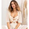 Soutien gorge à coques Week-End Campagne Chanvre/Nacre