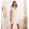 Chemise de nuit Week-End Campagne Chanvre/Nacre
