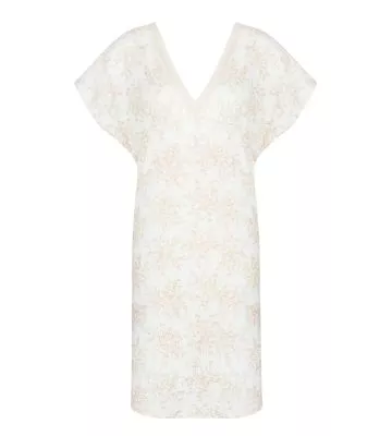 Chemise de nuit Week-End Campagne Chanvre/Nacre