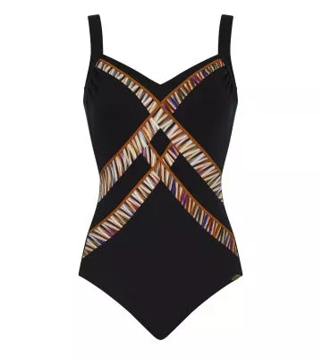 Maillot de bain gainant noir pour femme