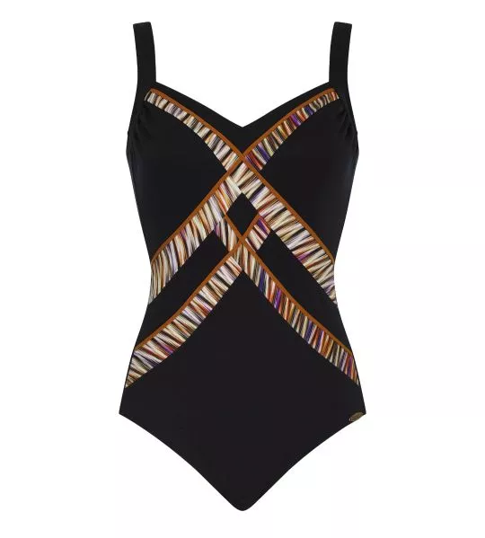 Maillot de bain gainant noir pour femme