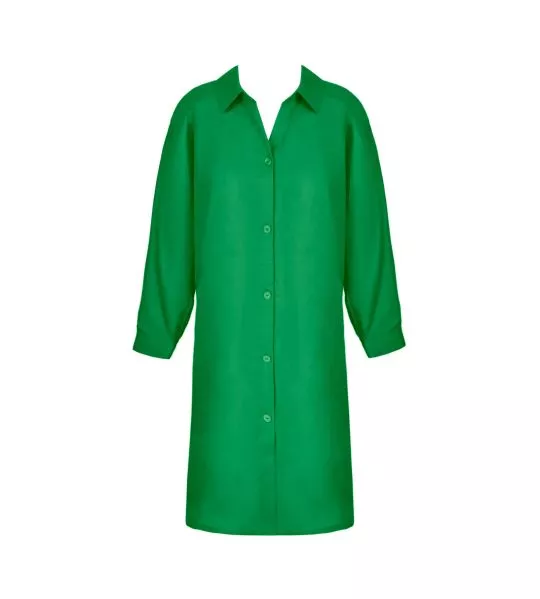 Robe chemise verte Voyage d'Été Vert Sillage