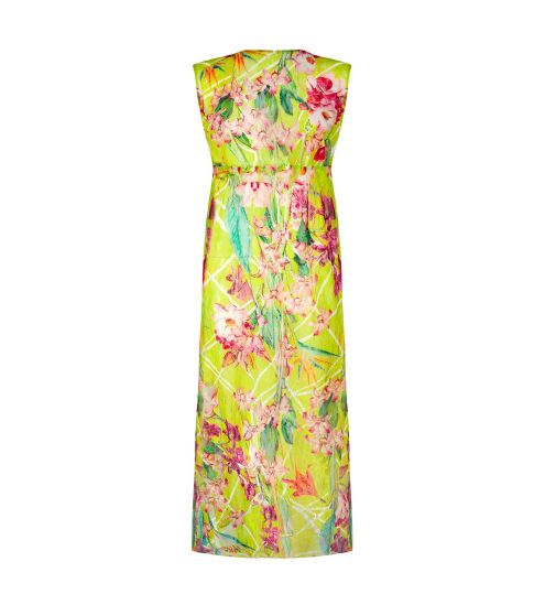 Robe ouverte Fleurs Splendeur Splendeur Lime