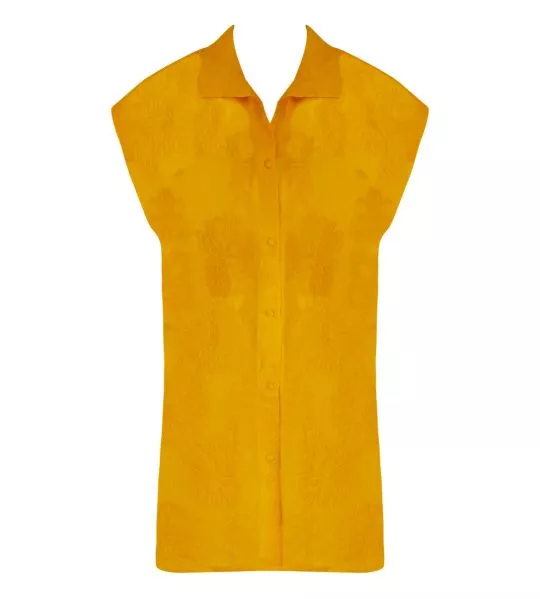 Chemise manches courtes La Bohème Jaune Paille