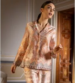Chemise imprimée Voyage Splendeur Charme Pêche