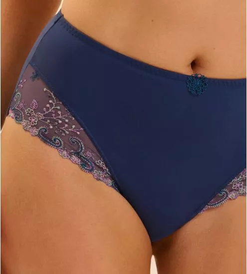 Culotte haute ventre plat Délice Bleu Rainbow