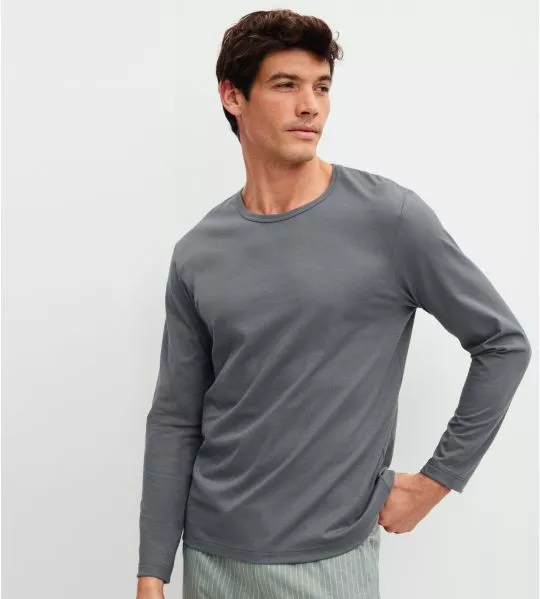 Langarm-T-Shirt für Herren RMX Sleep Leisure Tornado Grey