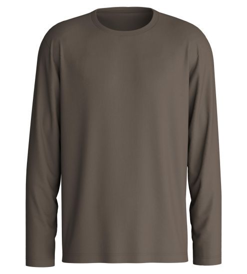 T-shirt manches longues homme Choco Brown