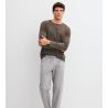 T-shirt manches longues homme Choco Brown