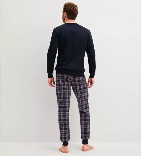 Pyjama long resserré pour homme Dark Sapphire