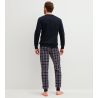 Pyjama long resserré pour homme Dark Sapphire
