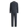Pyjama boutonné homme imprimé chiens Dark Sapphire