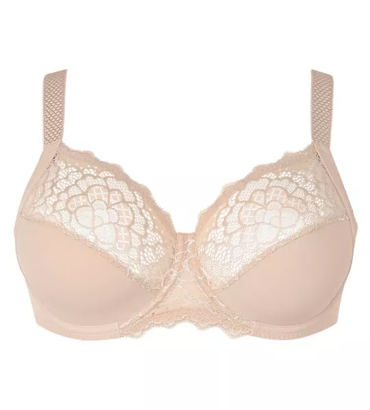 Soutien gorge bonnets profonds beige Caresse Peau Rosée