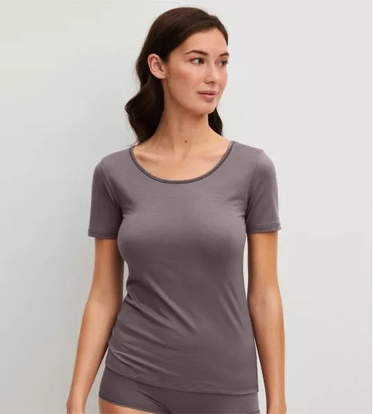 Women's cotton T-shirt Natural Comfort Sparrow Brown