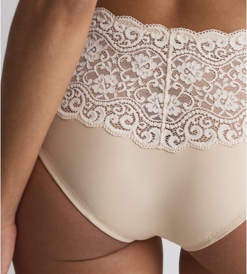 Hohe Höschen Panties Beige Spitze Amourette