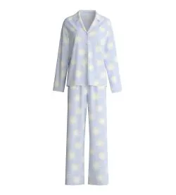 Pyjama long boutonné femme Édition 85 Harmony Blue