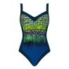 Maillot de bain une pièce froncé Marine Turquoise
