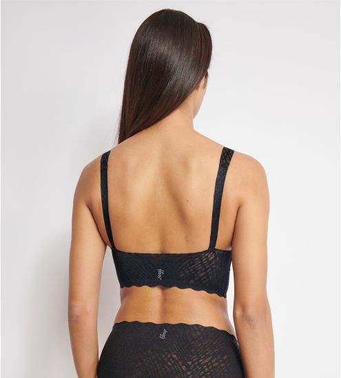 SLOGGI ZERO FEEL BLISS BRALETTE NOIR NOIR