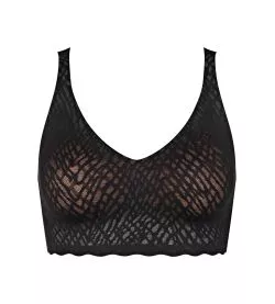 SLOGGI ZERO FEEL BLISS BRALETTE NOIR NOIR