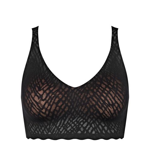 SLOGGI ZERO FEEL BLISS BRALETTE NOIR NOIR