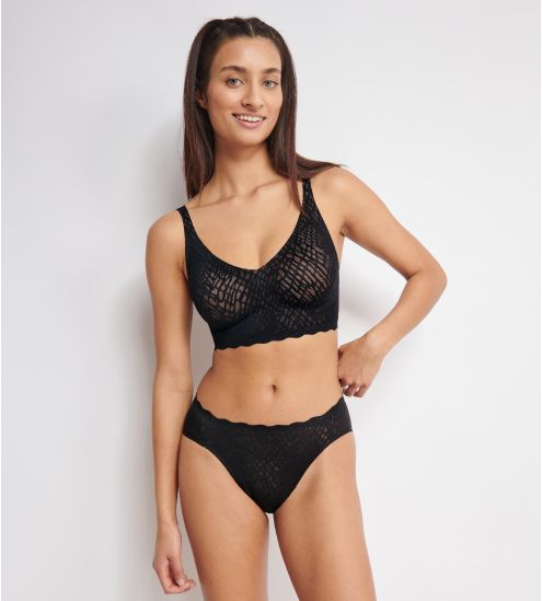 SLOGGI ZERO FEEL BLISS BRALETTE NOIR NOIR