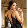Robe longue en soie Éclat Joaillerie Éclat Saphir