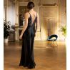 Robe longue en soie Éclat Joaillerie Éclat Saphir