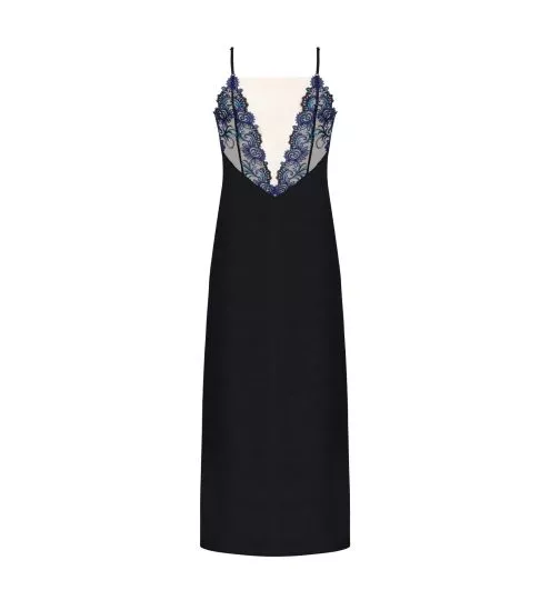 Robe longue en soie Éclat Joaillerie Éclat Saphir