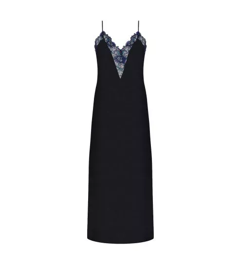 Robe longue en soie Éclat Joaillerie Éclat Saphir