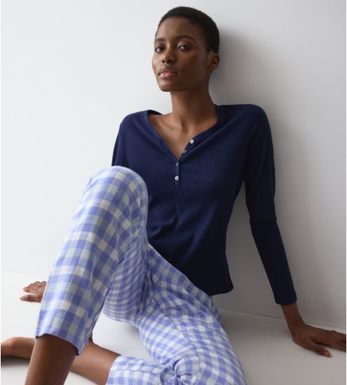 Top à manches longues Mix & Match Blue
