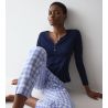 Top à manches longues Mix & Match Blue