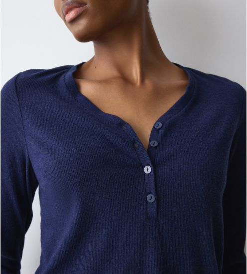 Top à manches longues Mix & Match Blue