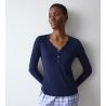 Top à manches longues Mix & Match Blue