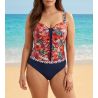 Flowered Flower Swimsuit for Red and Blue Prosthesis